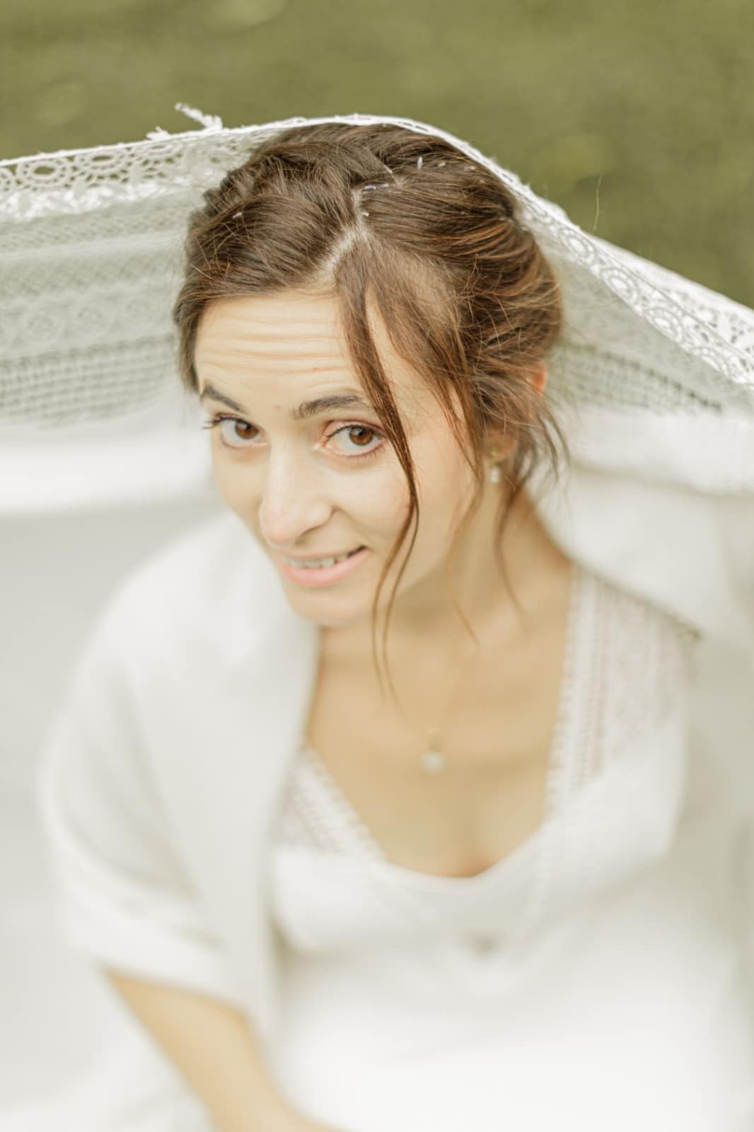 photographie portrait de la mariée